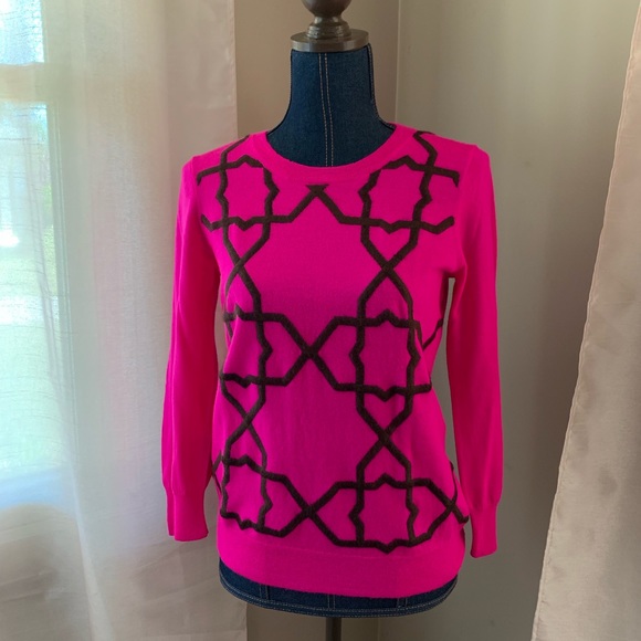 J. Crew Sweaters - Fuschia Lattice Sweater